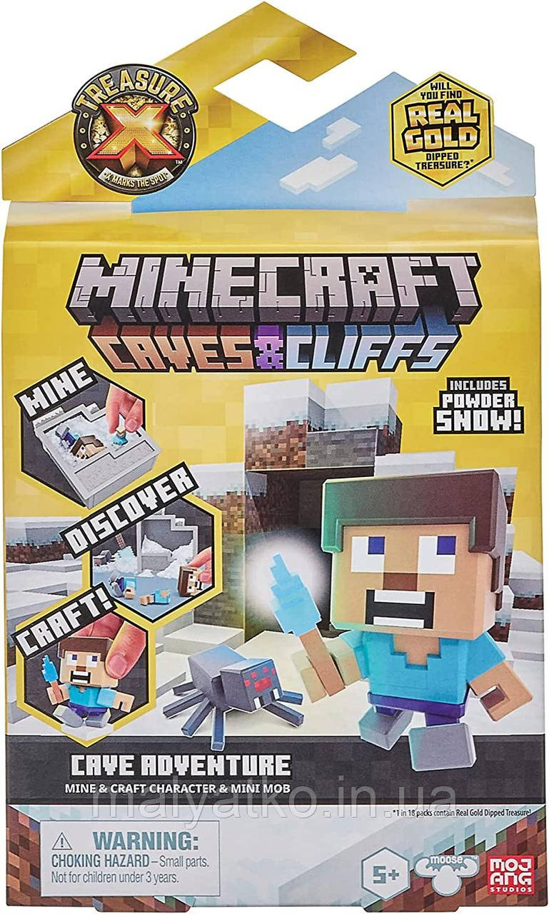 Набір сюрпризів Раскопки Майнкрафт Печери та скелі пригоди Treasure X Minecraft Overworld Caves & Cliffs Cave