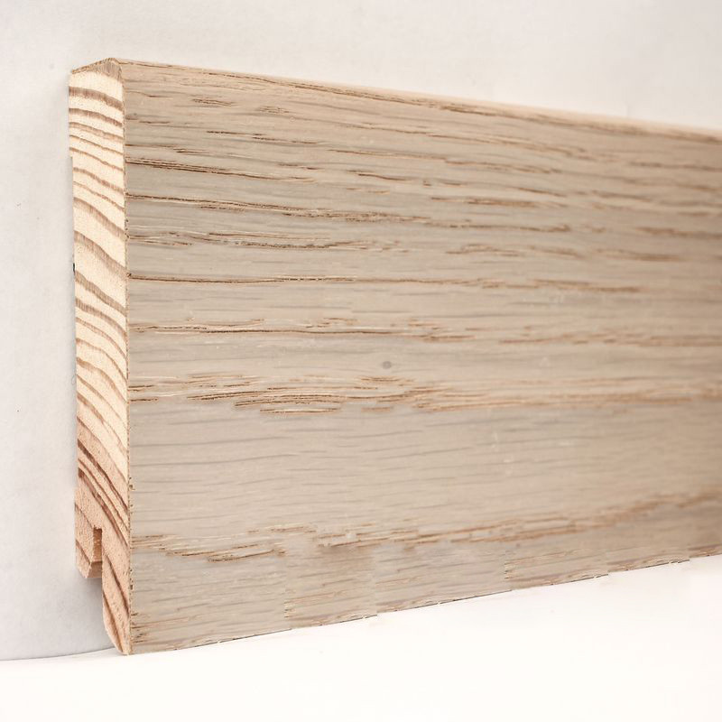 Плинтус Деревянный Модерн Дуб Выбеленный 80х18мм KLM80-02 — Купить ...