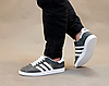 Кросівки чоловічі Adidas Gazelle Grey Адідас Газель сірі замшеві, фото 6