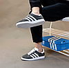Кросівки чоловічі Adidas Gazelle Grey Адідас Газель сірі замшеві, фото 3