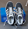 Кросівки чоловічі Adidas Gazelle Grey Адідас Газель сірі замшеві, фото 9