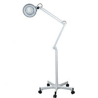 Лампа лупа напольная передвижная Увеличительная LED лампа 5 диоптрий Косметологическая Лампа-лупа на штативе