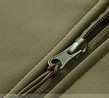 Куртка Тактична чоловіча Soft Shell демісезонна, чорна, розмір — 2ХЛ, 3ХЛ, фото 7