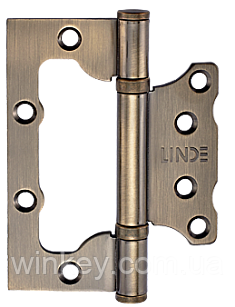 Петля для дверей метелик LINDE 2.5*100*77*11 стара бронза універсальний