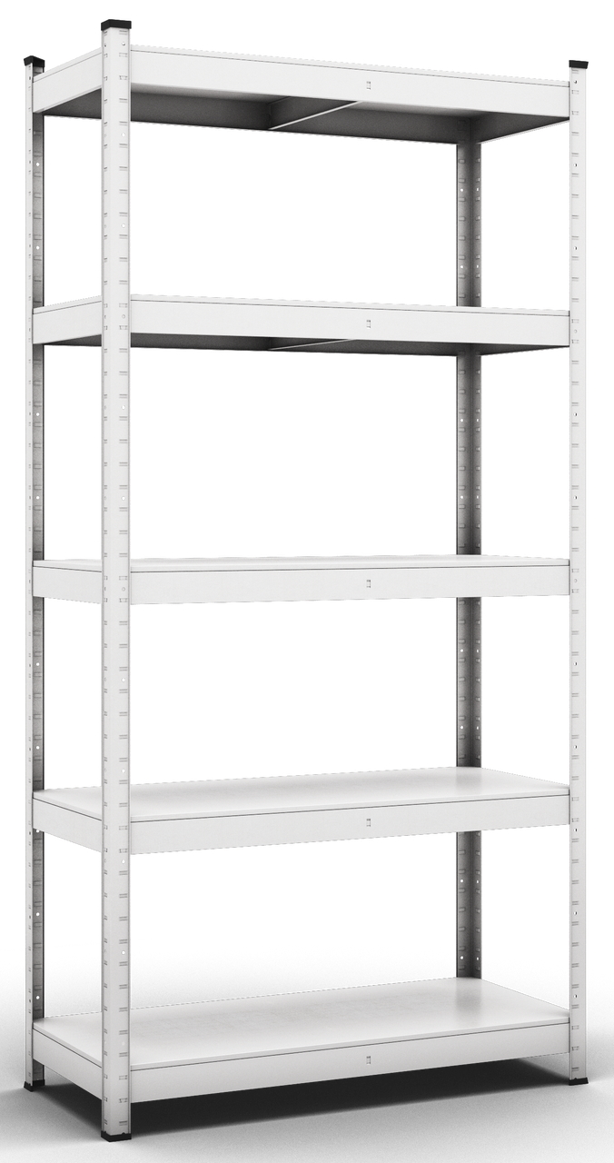 Стелаж 200x100x50см 5полок металевий оцинкований збірний з металевими полицями
