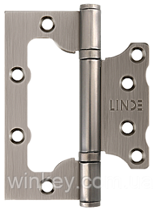 Петля для дверей метелик LINDE 2.5*100*77*11 матовий антрацит універсальний