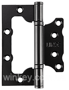 Петля для дверей метелик LINDE 2.5*100*77*11 чорний універсальний