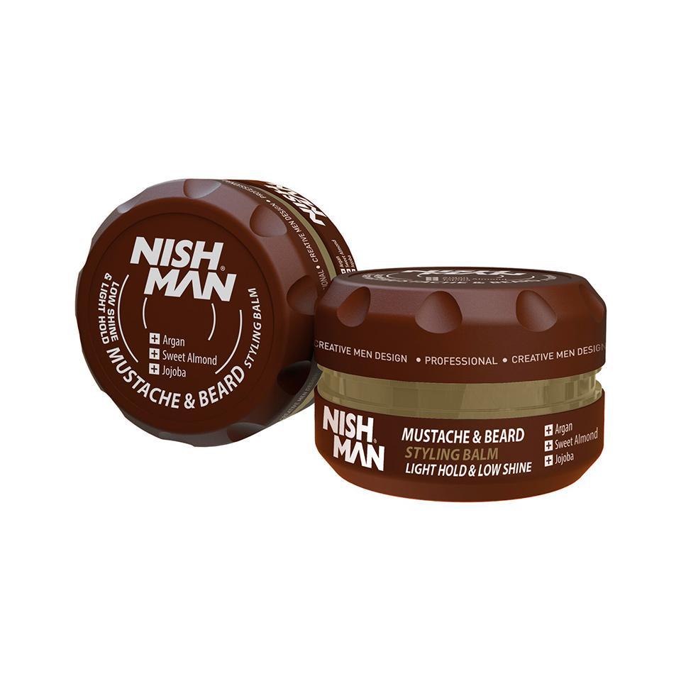 Бальзам для бороди та вусів Nishman Beard & Mustache Styling Balm, 30 мл