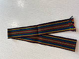 Крайка синя домоткана пояс текстильний 128*5 см, фото 2