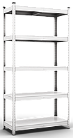 Стелаж 200x100x30см 5полок металевий оцинкований збірний з металевими полицями
