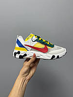 Кроссовки, кеды отличное качество Nike React Element 87 Yellow Blue Red Размер 36