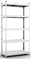 Стеллаж 200х100х60см 5полок металлический полочный оцинкованный сборной с металлическими полками