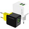 Зарядний пристрій для телефону + кабель Type-C SERTEC ST-1020 |2USB, 2.4A, 10W| Чорний, фото 4