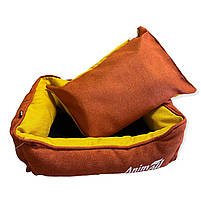 Animall Лежак для котів та невеликих собак Anna Orange 45х35х16см, тканина антикіготь, не ковзаючий низ, фото 2