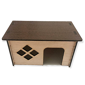 Будиночок для крис, хом'яків дерев'яний ТМ Лорі Д011