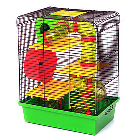 Клітка для гризунів "Хом’як 3 люкс" ТМ Лорі 335х230х430мм