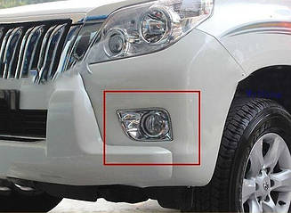 Накладки на передні протитуманки Toyota Land Cruiser Prado 150 2010-2014