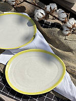 Тарілка "Овальна" 26/22 см, "Капучино Yellow"