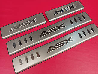 Накладки на пороги для Mitsubishi ASX