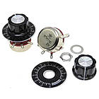 Змінний резистор (потенціометр) WTH118-1A 2W номіналом 470;560;680 Ом з ручкою і шкалою