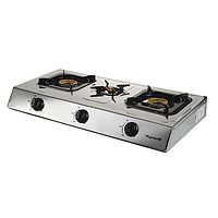 Газова настільна плита Vilgrand VGS-1014 3-комфорна, неіржавка сталь, п'єзорозпал