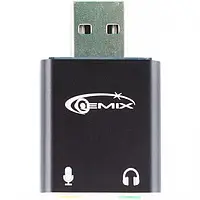 Звуковая карта Gemix SC-01 Black sound card 7.1 (04700024)