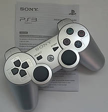 Джойстик для ПС3 (PS3 Sixaxis) Акумулятор, PlayStation 3, Китай, Срібло, фото 3