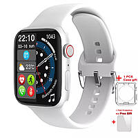 Умные Смарт Часы Smart Watch IWO W17 Series 7 Белые с Разговорным динамиком. Тонометр Пульоксиметр Android iOS
