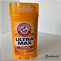 UltraMax твердий дезодорант-антиперспірант для чоловіків, аромат Active Sport, 73 г