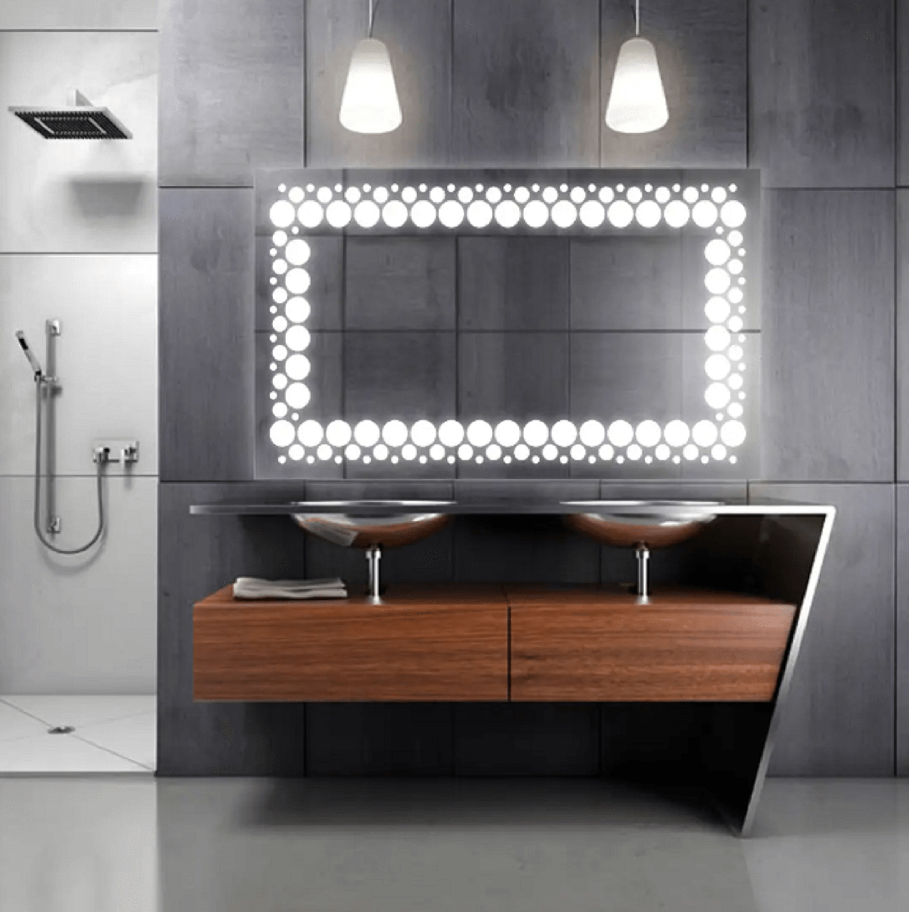 Дзеркало LED (98*60*2,5 см) vz-al-d45