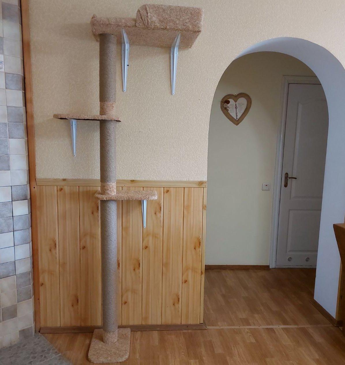 Настенный Игровой Комплекс Когтеточка для Кота, Кошки с Большой ...