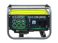 Бензогенератор мощность 2.8 кВт запуск ручной напряжение 220В бак 15л BASIC KS 2200A