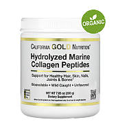 California Gold Nutriion, Гідролізовані пептиди морського колагену, 200 г