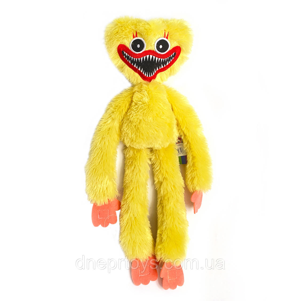 М'яка іграшка Кісі Місі «Poppy Playtime» Huggy Wuggy Kissy Missy жовта 52*18*8 см (00517), фото 1