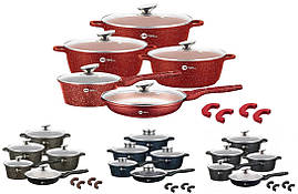 Набір Кухонна посуд із Гранітним Покриттям Higher Kitchen НК — 305 Набір Каструль 14 Предметів