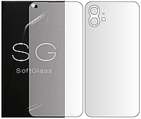 Бронепленка Nothing Phone 1 Комплект: для Передней и Задней панели полиуретановая SoftGlass