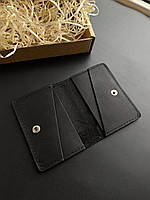 Кожаный кардхолдер DERBY_M (обложка для карт) черный