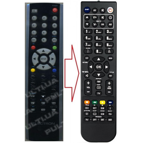 Пульт для телевізора ELECTRON LED TV 1 (аналог), фото 1