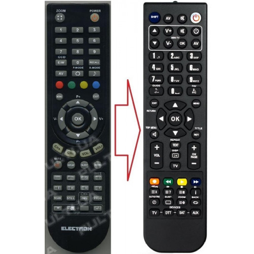 Пульт для телевізора ELECTRON LED TV 2 (аналог), фото 1