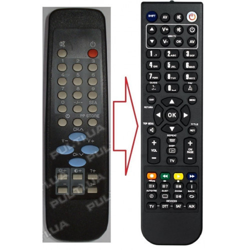 Пульт для телевізора CHINA TV CASE CLE-937 (аналог), фото 1