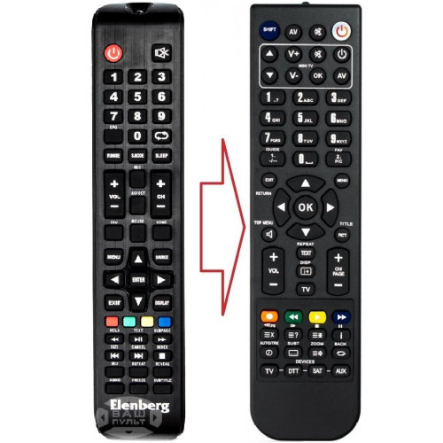 Пульт для телевізора ELENBERG 48DF5030 (аналог), фото 1