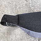 Містка сумка на два відділення сіра, фото 4