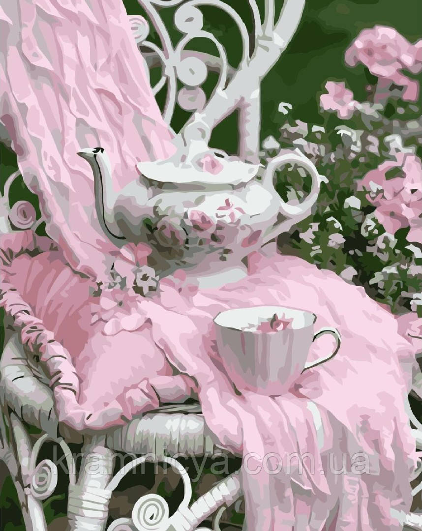 Картина за номерами Весняний сервіс, 40х50 Strateg Преміум з лаком та рівнем (VA-3357), фото 1