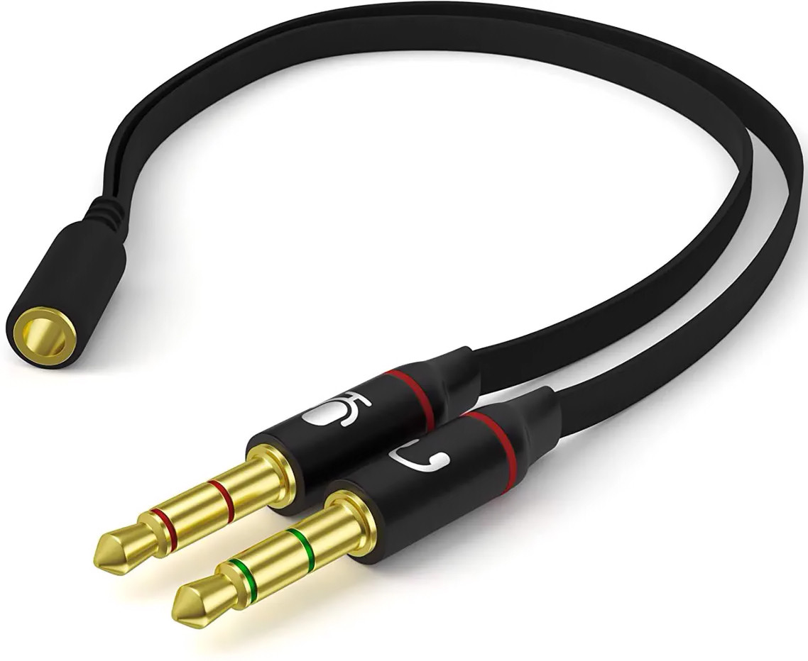 AUX Аудіо - перехідник 4pin на 3pin Addap AJA-02, з роздвоєним ...