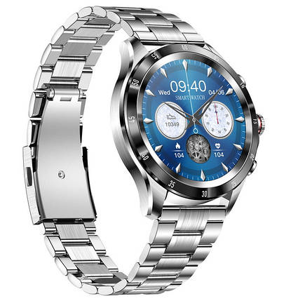 Розумний смарт-годинник Smart Terminator New Silver, фото 1