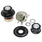 Змінний резистор WTH118-1A 2W номіналом 1;4.7;5.6;10;33;100;220;680 кОм з ручкою і шкалою