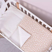 Сменная постель в кроватку Baby Veres Smiling Animals beige new 3 единицы