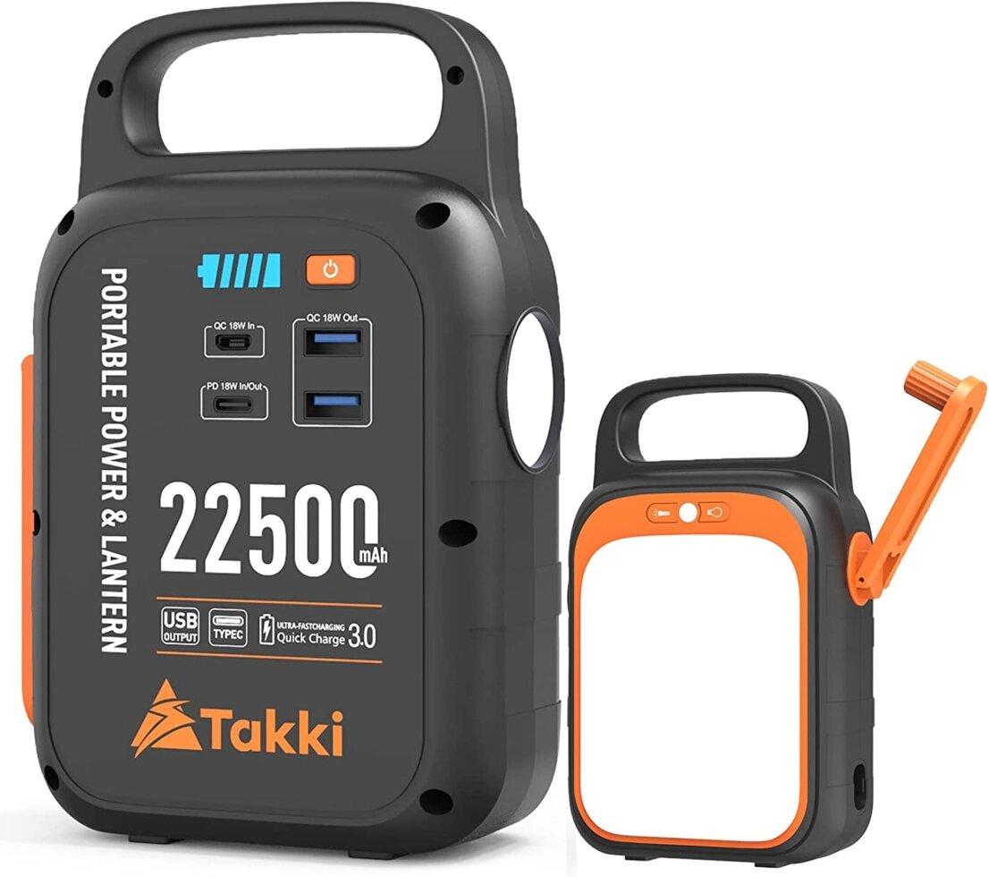 Портативна електростанція, зовнішній акумулятор-динамо Takki 83Wh 22500Mah
