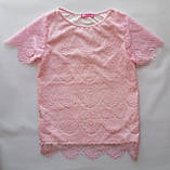 Гіпюрова блузка з коротким рукавом, Eva, SmileTime, фото 4