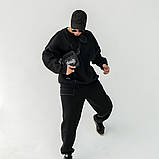 Сумка месенджер чоловіча чорна KOLO з тканини з системою MOLLE та чохол для навушників KOLO MINI комплект, фото 4